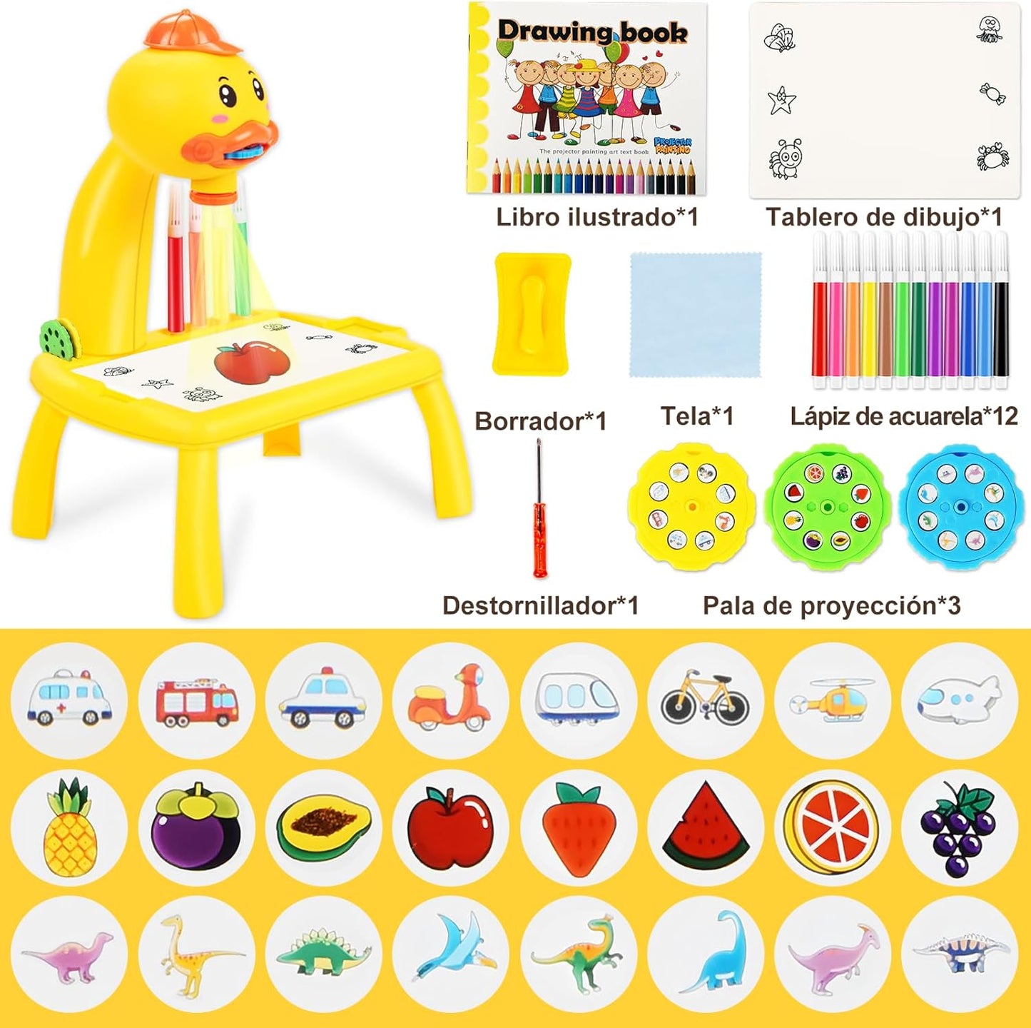 Escritorio de Aprendizaje para niños con Proyector