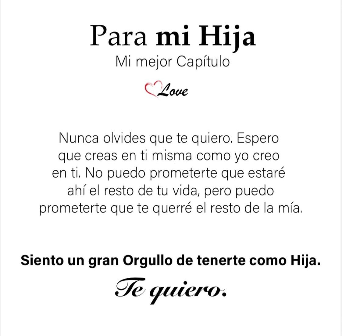 Collar Amor-Eternal™ para mi HIJA con carta especial
