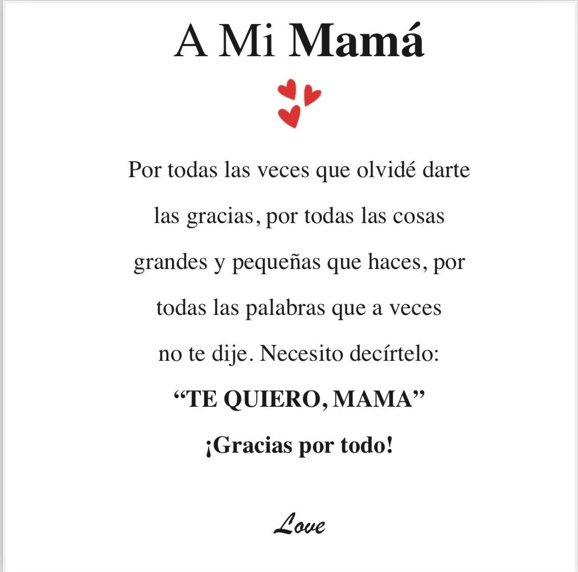 Collar Amor-Eternal™ para mi MADRE con nota especial