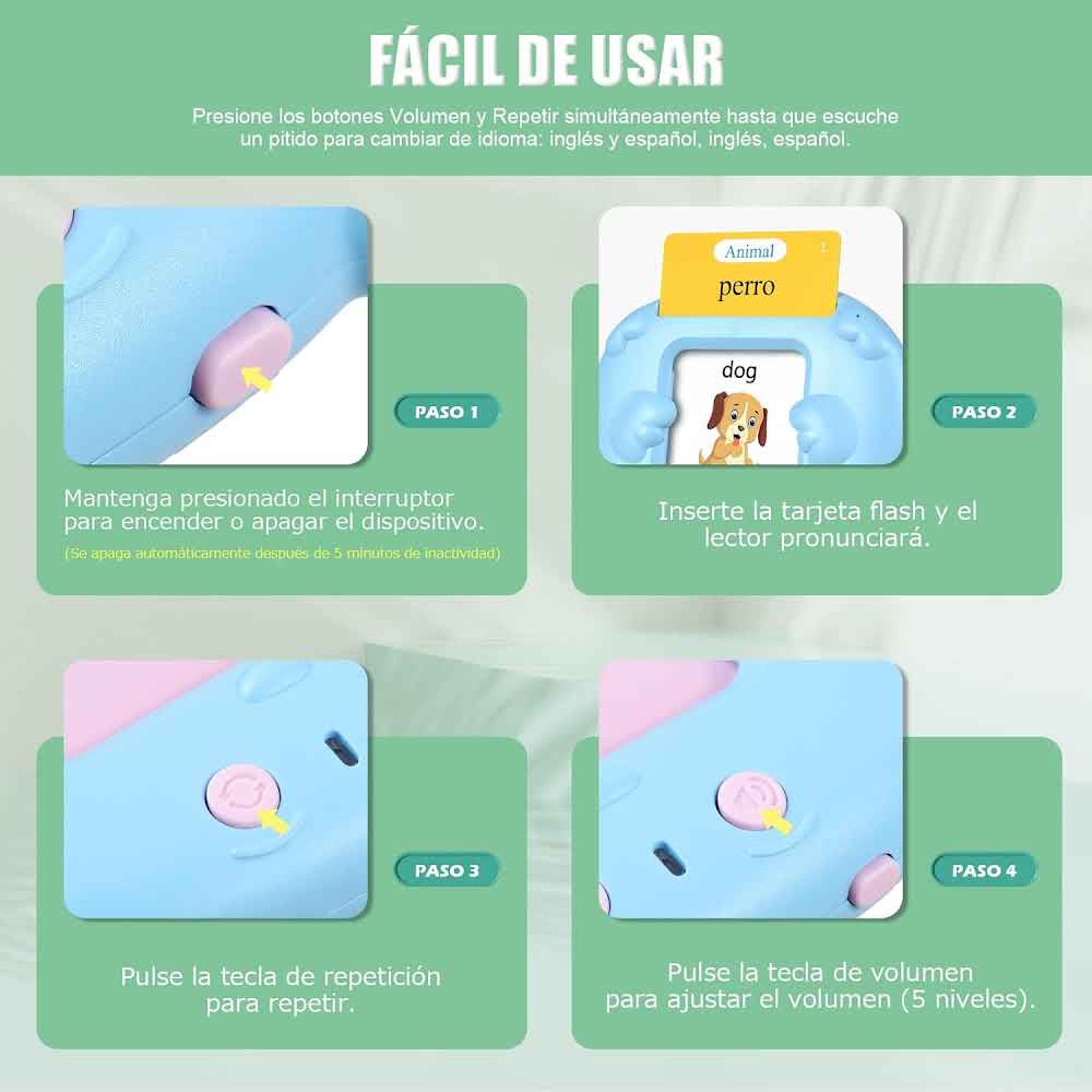 Buddy Talk™ - Tarjetas Parlantes Educativas - Aprende Jugando