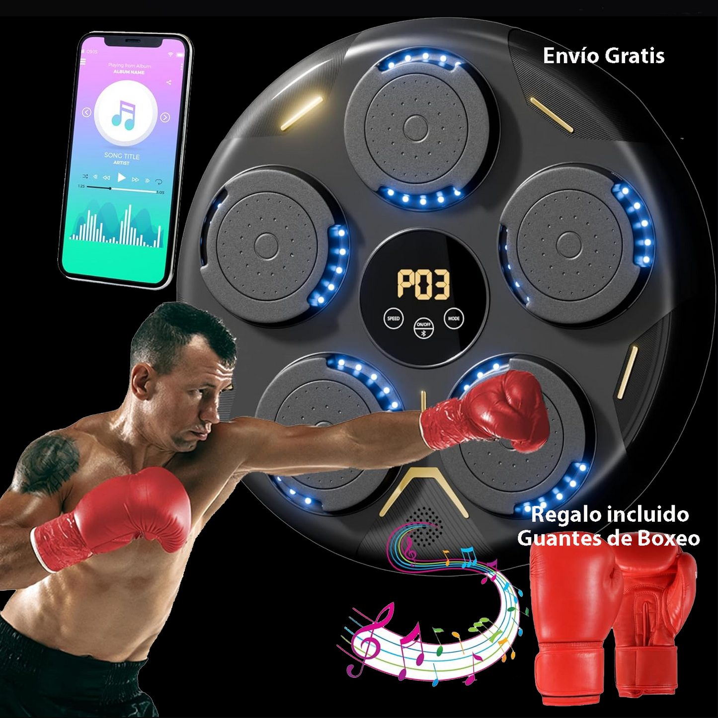 BoxSys Elite Pro™ - Máquina de Boxeo Musical