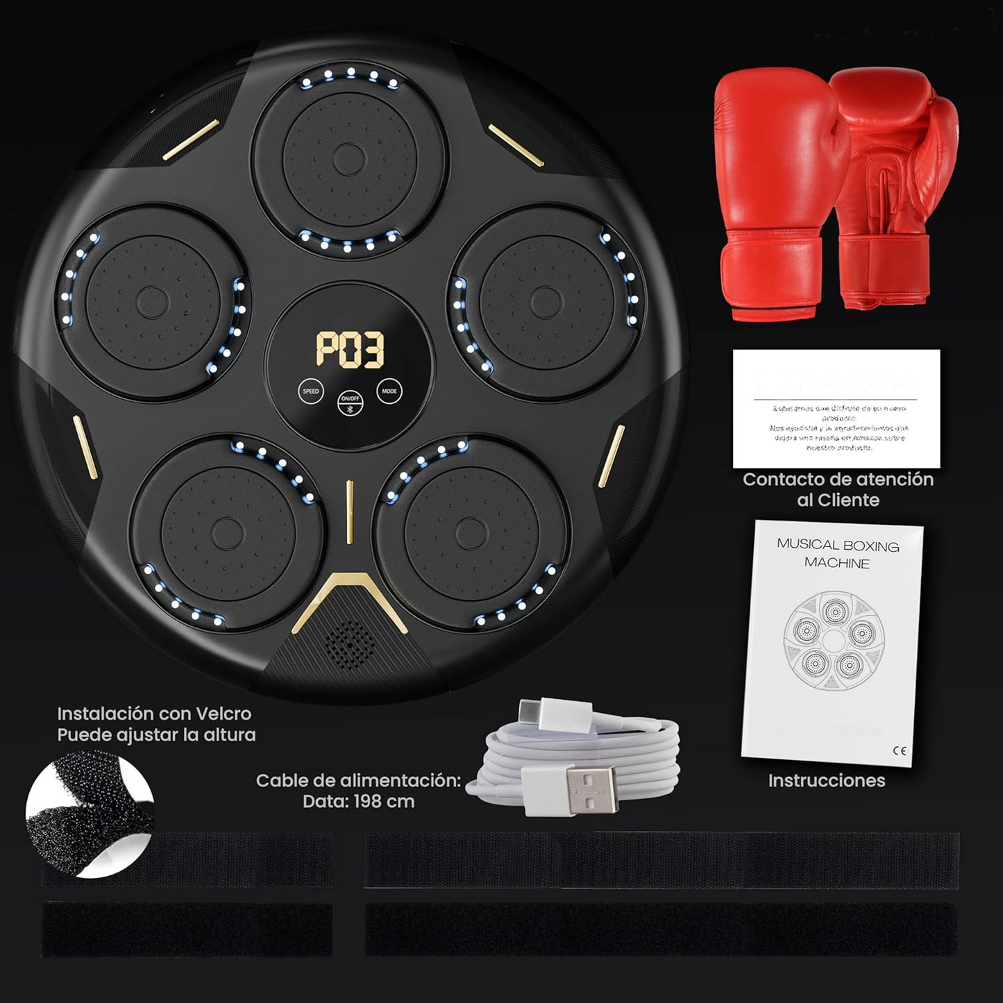 BoxSys Elite Pro™ - Máquina de Boxeo Musical